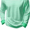 thumbnail image 5 of Ceisia Men's Regular Fit Horizontal Stripe Long Sleeve Round Neck Casual T-Shirt Gifts, 5 of 6