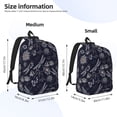 thumbnail image 2 of Balery Wildflowers And Dragonflies Mochila Clásica Impresa Básica para Viaje, Mochila Escolar Resistente al Agua, Mochila de Lona con Correas Ajustables-Medium, 2 of 5