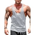 thumbnail image 1 of FAROOT Men's Workout Tank Tops Contrast Color Muscle Shirt Training Bodybuilding Fitness Gym Tops, 1 of 6
