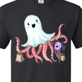 thumbnail image 4 of Inktastic Cute Ghost Octopus Trick or Treating with Bat T-Shirt, 4 of 5