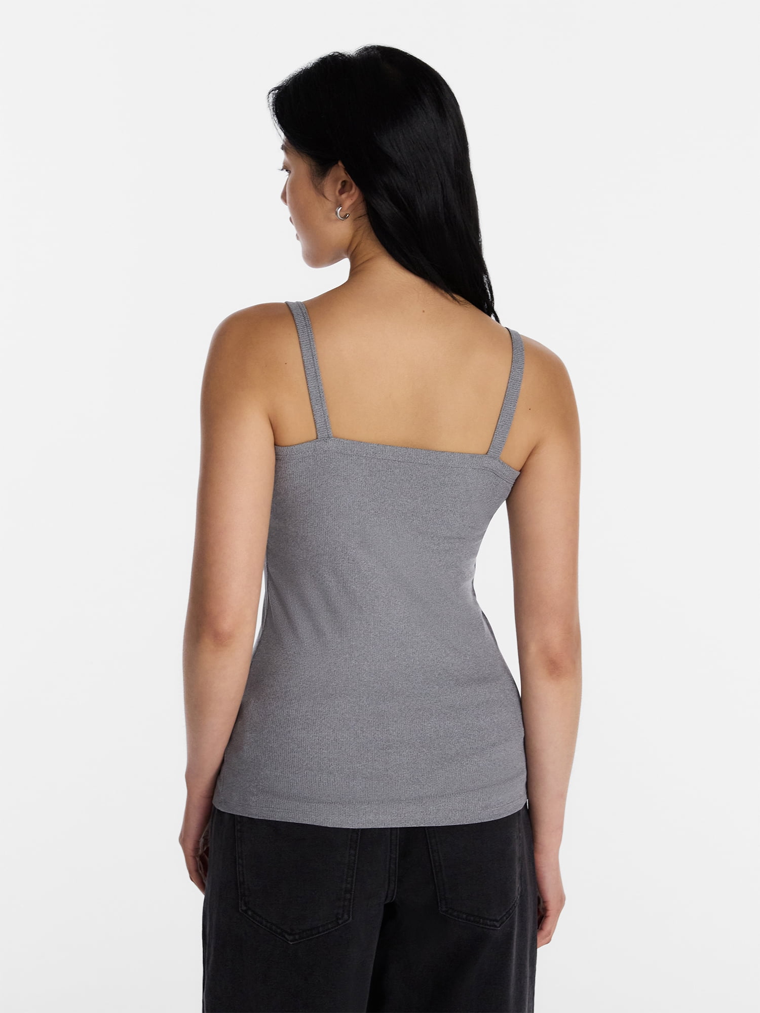 No Boundaries Ribbed Cami Top, Women's XXS-XXL
