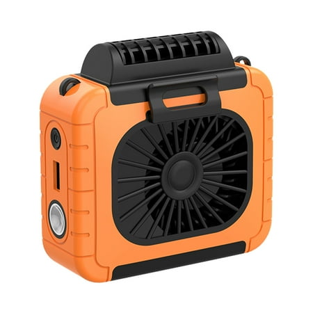 

Kotyreds Portable Waist Clip Fan USB Rechargeable Waist-mounted Fan for Travel (Orange)