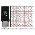 thumbnail image 1 of Printtoo Personalized&nbsp;Real Estate Theme Icons&nbsp;Round Rubber Stamp Self Inking Stamper 12 mm-Red, 1 of 1