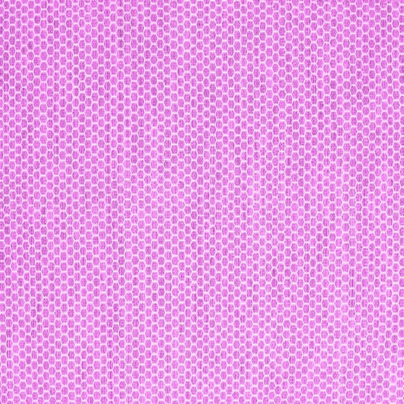 Ahgly Company Indoor Square Solid Pink Modern Area Rugs, 6' Square
