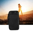 thumbnail image 6 of Kokiya Cell Phone Armband Case Cell Phone Armband Phone Holder with Earphone Hole Wrist Black, 6 of 9