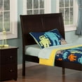 thumbnail image 2 of Leo & Lacey Contemporary Twin Sleigh Wood Headboard in Espresso, 2 of 2