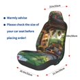 thumbnail image 3 of Wukai Charming Garden Patio Full Set Car Seat Covers with Soft Padding Universal Auto Front Seats Protector and Cushion Mat, 3 of 5