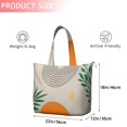 thumbnail image 4 of Orange Boho Geometric and Plant Pattern Travel Tote Bags for Women Carry On,Large Weekender Bags for Women Travel,Multi Functional Duffle Bag for Work,Shopping,Sports, 4 of 5