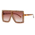 thumbnail image 1 of Gafas de sol sin montura con forma de copo de nieve para mujer y hombre, gafas de fiesta de Halloween y Navidad, gafas modernas con protección UV y divertidas., 1 of 3