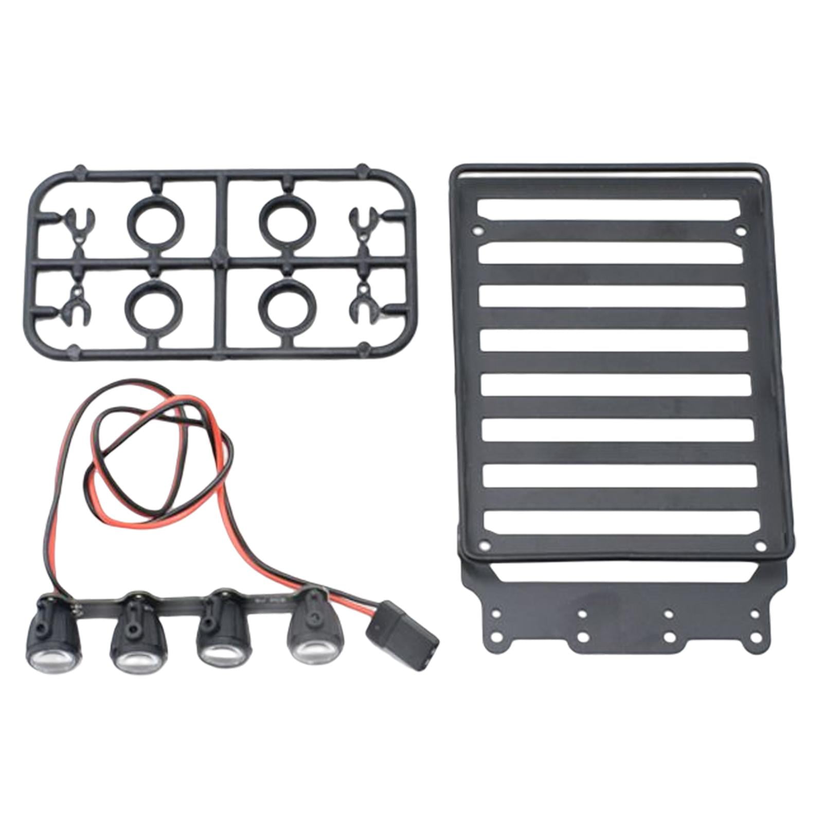 Portaequipajes De Techo Metálico Para Coche RC 1/10 Y 1/8, Accesorio Robusto Para Crawler, Compatible Con SCX10, CC01, D90, Fácil De Instalar