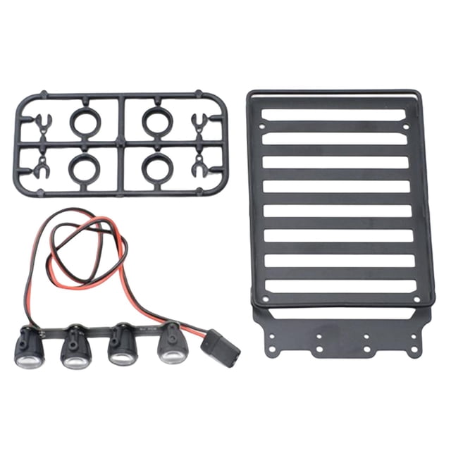 Portaequipajes de techo Zulema para Axial SCX24 1:24 RC todoterreno Equipaje portaequipajes RC