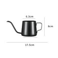 thumbnail image 2 of Aoqianlan 350/600ml Stainless Steel Gooseneck Kettle Hand Drip Pour Over Coffee Spout Pot black 250ml, 2 of 6