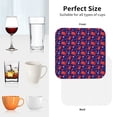 thumbnail image 6 of Lsque Cute Crabs Pattern 4" Drink Coasters Set of 4, PVC Leather Absorbent Coasters, Table Coaster Set Decorative Coffee Cup Coasters Housewarming Gift -Square, 6 of 6