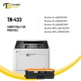 thumbnail image 2 of TN433 TN431 TN436 1-Pack Compatible Toner for Brother TN-433BK HL-L8260CDW L8360CDW L8360CDWT MFC-L8610CDW L8900CD Printer Replacement Toner Ink Black, 2 of 6