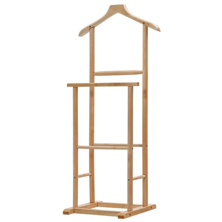 Gymax Men S Valet Stand Coat Rack Executive Clothes Suit Hanger