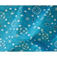thumbnail image 2 of Bandana Turquoise Poly Cotton 58 Wide Fabric by The Yard (F.E., 2 of 5