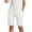 White, variant on Hurxie Cotton Sweat Shorts with Pockets for Women Athletic Lounge Sports Workout Bermuda Knee Shorts Army Green,L