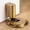 Antique Brass, variant on Solid Brass Door Stopper Heavy Duty Cylindrical Floor Mount Door Stop with Rubber, Wall Protector Mounted Doorstop Protect Door Knobs, 1-3/5" Height, 1 Pack, Brushed Brass