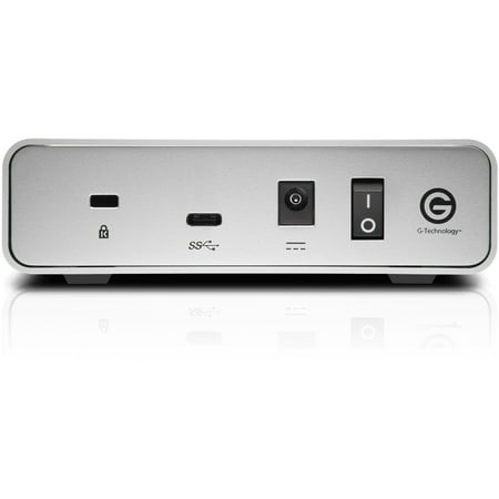 G-Technology - G-DRIVE USB-C 4TB Desktop Hard Drive - Silver