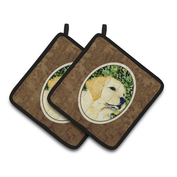Carolines Treasures SS8803PTHD Labrador Pair of Pot Holders, 7.5HX7.5W, multicolor