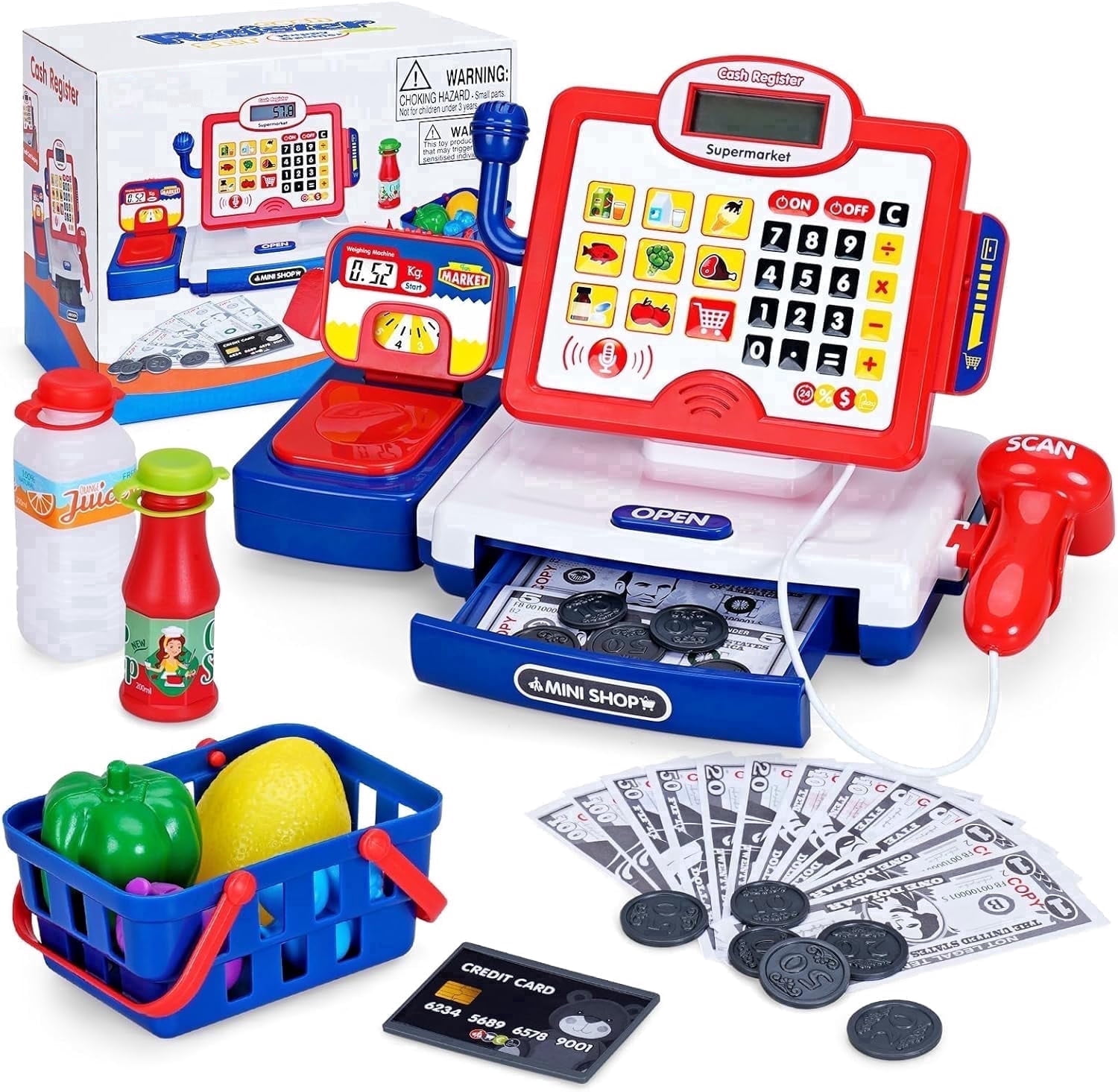 Baby Einstein + Hape Magic Touch Cash Register Pretend to Check