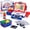 Navy, variant on INTMEDIC Pretend Play Calculator Cash Register Toy as Preschool Gift for Kids, Classic Count Toy with Sound, Microphone, Scanner, Pretend Credit Card, Play Food for Boys & Girls