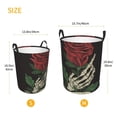thumbnail image 3 of ZICANCN Laundry Basket Organizer, Skull Hand Rose Flower Collapsible Hamper for Bathroom Bedroom Laundry Room, Medium Size, 3 of 7