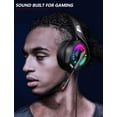 thumbnail image 4 of ULTREND Casque de Jeu avec Microphone, Casque Filaire avec Lumière RVB. (Noir), 4 of 9