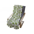 thumbnail image 3 of Floral Soft Flannel Fleece Throw Blanket, Fresh Tones Spring Blossoming Leaves Ornaments Plain Background, Cozy Plush for Indoor and Outdoor Use, 50" x 60", Yellow Green Fern Green, by Ambesonne, 3 of 5