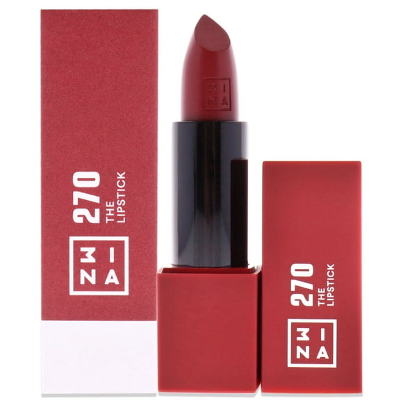 The Lipstick - 270 Wine Red de 3Ina para mujeres - Lápiz labial de 0,16 oz