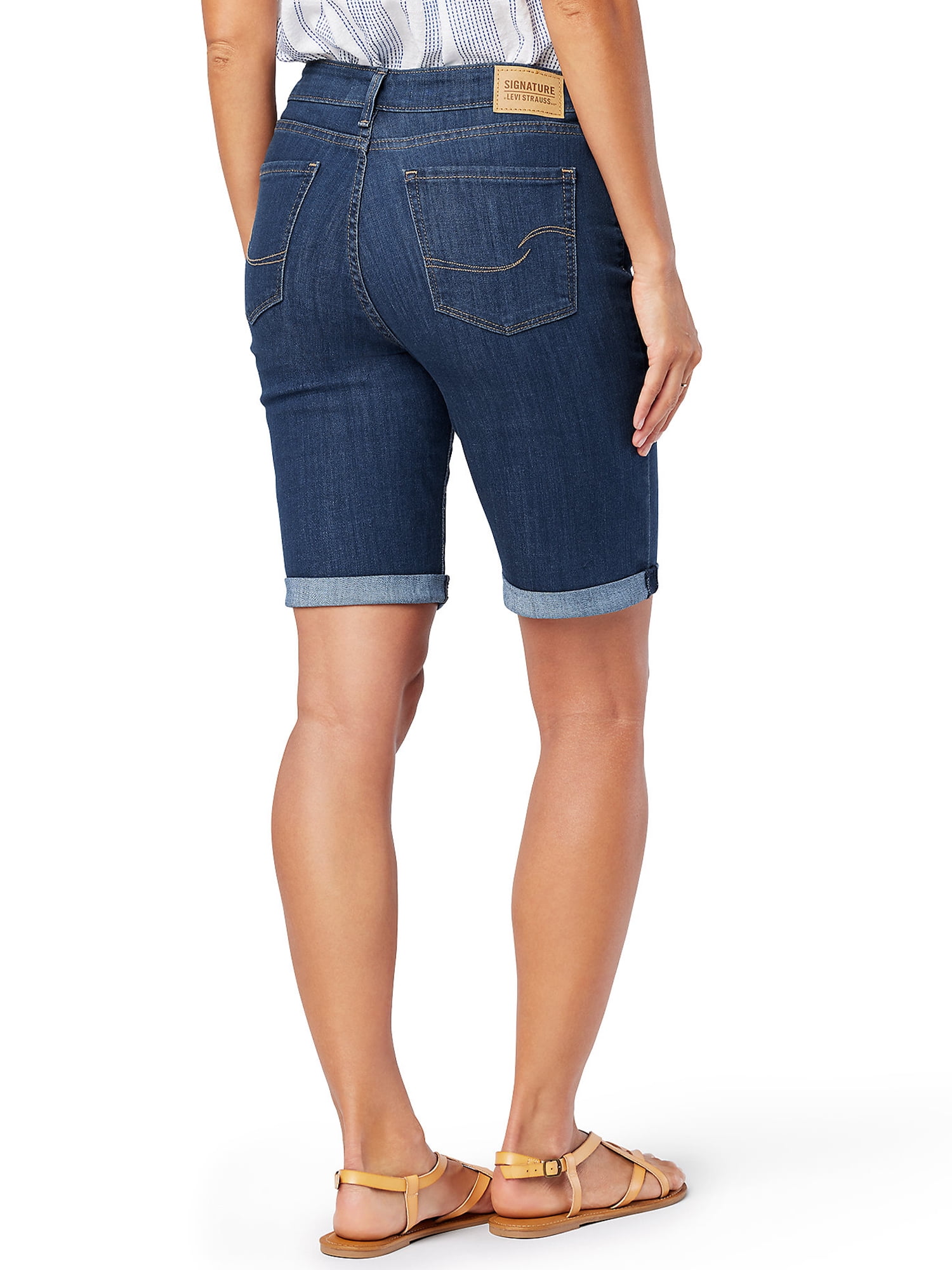 Levi Strauss Signature Women's and Women's Plus Bermuda Shorts, Sizes 2-28
