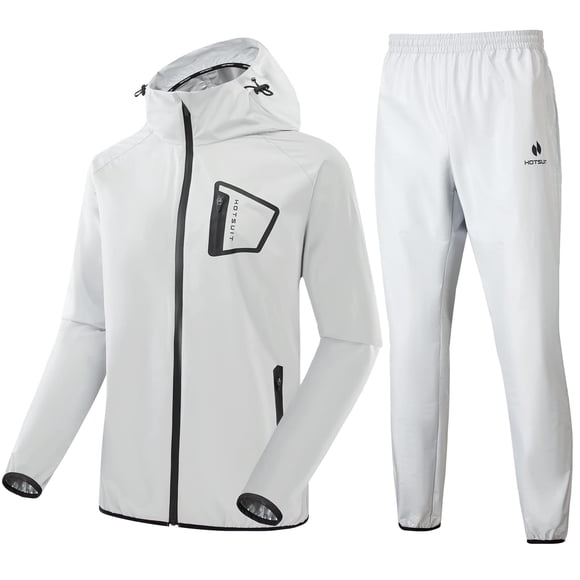 HOTSUIT Combinaison de Sauna pour Hommes Anti-Déchirure Boxe Survêtements Veste d'Entraînement Pantalon