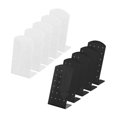 thumbnail image 1 of 10-Pack 24-Hole Earring Rack Acrylic Earring Display Stand Organizer L-Shaped Earring (FMY), 1 of 5