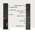 thumbnail image 2 of Restored Lenovo ThinkCentre M710 Tiny Desktop PC — Intel Core i5-6500T 6th Gen — 8GB DDR4 RAM — 256GB SSD — 24" LED Monitor — RGB Keyboard & Mouse — Wi-Fi — Mini Office Computer — Windows 11 Pro (Refurbished), 2 of 6