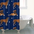 thumbnail image 4 of Cute Boxe Shower Curtain 36"x72" ,Bathroom Decorative Shower Curtains Set with 12 Hooks,Modern Waterproof Washable Shower Curtain, 4 of 6