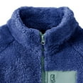 thumbnail image 5 of YunPes Teen Po𝐥ar Fleece Zip Jacket Mock Neck Warm Sherpa Coat Boys Girls Shaggy Thick Fall Winter Outwears with Pocket, 5 of 7