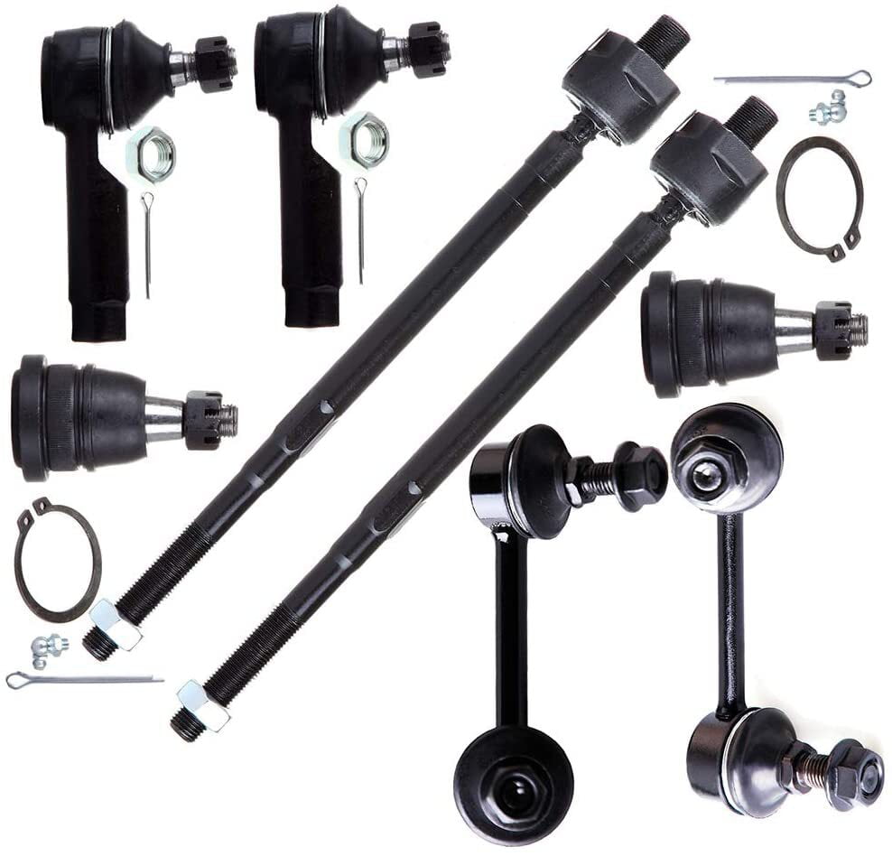 8pc Set Ball Joints Detroit Axle Replacement for Infiniti i30 i35 Nissan Maxima Front Sway Bar Linnks Inner Outer Tie Rods 