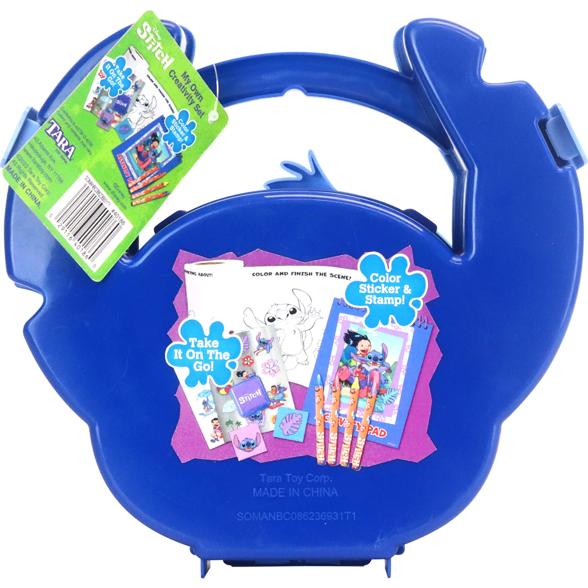 Disney: My Own Creativity Set with Stitch Carrying Case, Kids Ages 3+