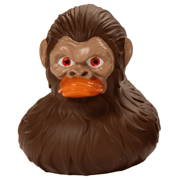 Jodges Trunk Bigfoot Rubber Duck for Jeep Ducking, 3 Inch Size, Brown, 1-Pk