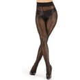 thumbnail image 3 of GlobaShun Medias transparentes para mujer, medias cómodas de seda de cintura alta, pantimedias de cintura alta ultra brillantes,Black, 3 of 6