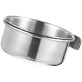 thumbnail image 2 of SHISUYAN 1Set Bird Feeder Silver Round Metal Bird Cup for Pet Birds Daily Use, 2 of 8