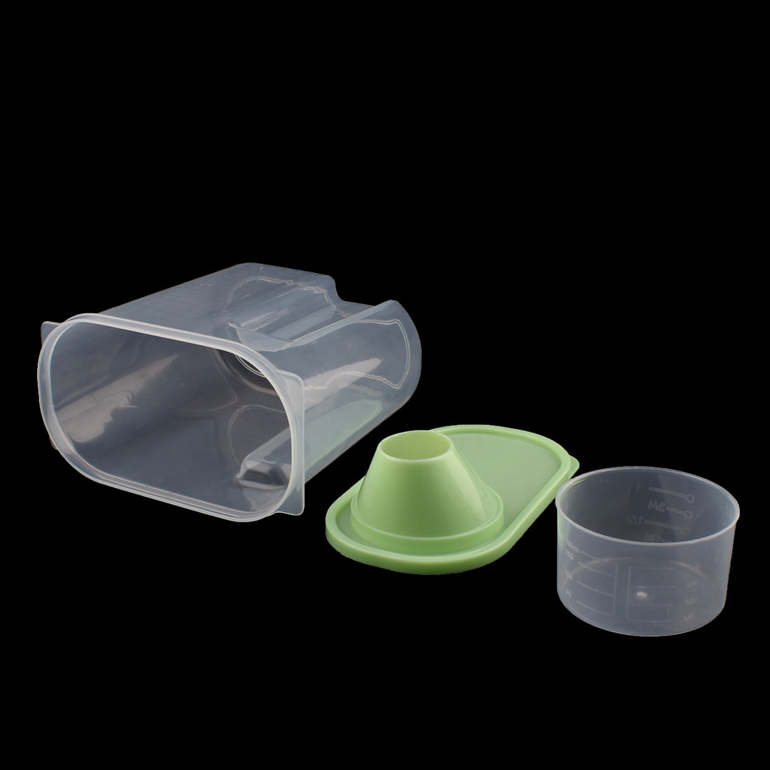 Unique Bargains Family Kitchen Plastic Sugar Rice Food Fresh Storage Box Container Green