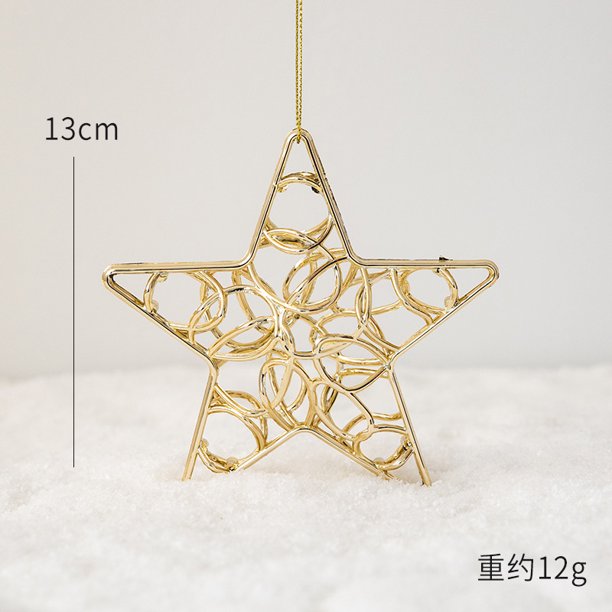 Christmas Pendants Stars Deer/Snowflake/Angel for Xmas Tree Hanging DIY Crafts Kids Gift Ornament Christmas Party Decorations