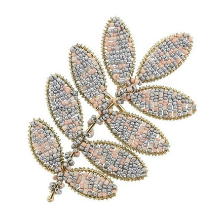 

Saro Lifestyle Beaded Leaf Napkin Ring (Set of 4)