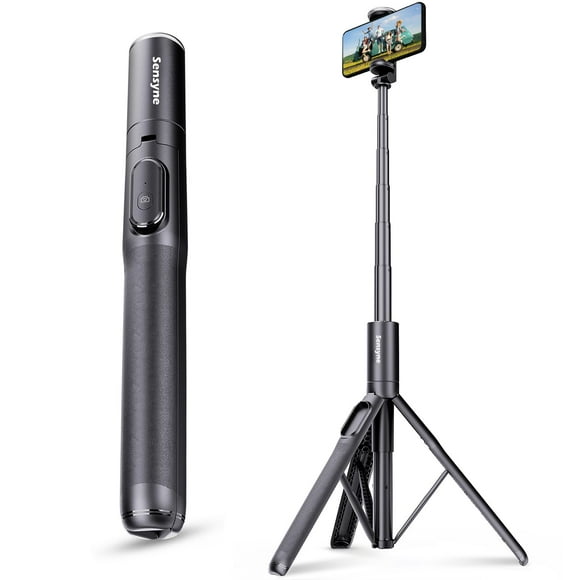 Trípode para teléfono y selfie stick SENSYNE 68 con control remoto inalámbrico