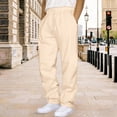 thumbnail image 2 of LIIPEE Men Casual Pants Solid Color Ankle Length Elastic Drawstring Waist Fashion Workout Joggers Pants With Pockets Male Spring Autumn Comfortable Breathable Soft Daily Sweatpants,M, 2 of 5