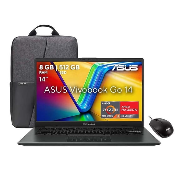 Laptop Asus Vivobook L1404FA-NK286W R3 7320U 4 Nucleos 8G RAM 512G SSD Negra