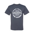 thumbnail image 2 of Wild Bobby, Grandpa Man Myth Legend Funny Dad Uncle Papa Dad Gift, Father's Day, Men Graphic Tee, Vintage Heather Blue, Large, 2 of 4