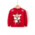 thumbnail image 3 of URMAGIC Toddler Kids Baby Girl Sweater, Cute Elk Print Christmas Sweaters Pullover Sweatshirt Top Fall Winter Clothes 2-7 Years, 3 of 7