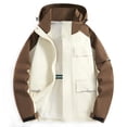 thumbnail image 1 of VBARHMQRT Jean Jackets Men's Spring and Autumn System with Extra Yard Outdoor Hardshell Jacket L, 1 of 4